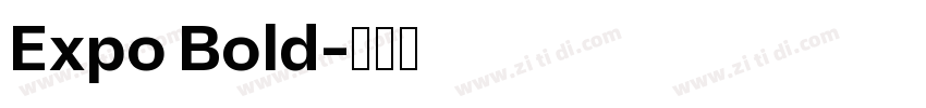 Expo Bold字体转换